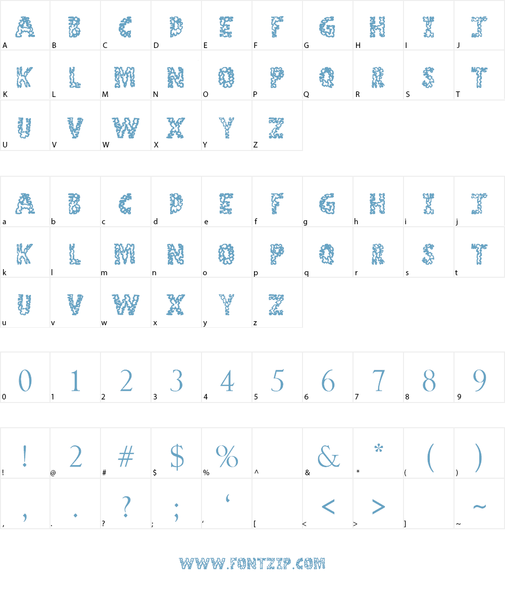 Stone Age Font Character